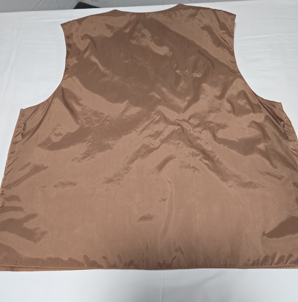 Vintage 90s Suede Leather Womens Western Boho Vest Festival Cabincore 2x - Picture 4 of 5